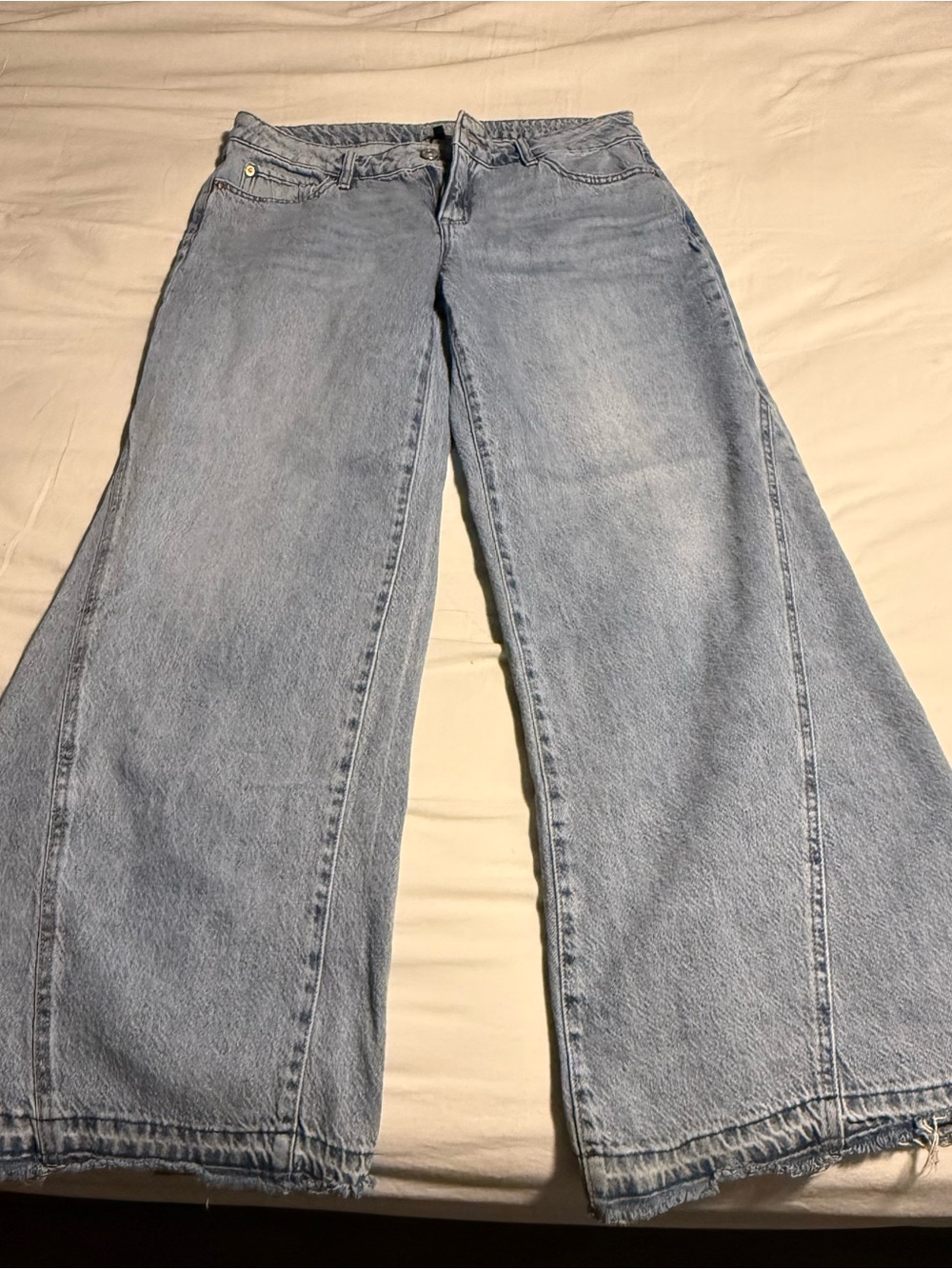Rewash Light Blue Wide Leg Jeans